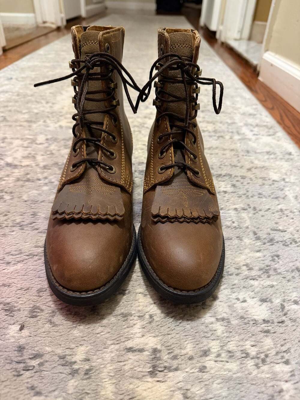 Ariat Heritage Lacer II Boot Size 7B Brown Leather